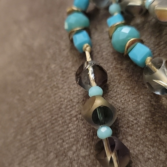 Handmade Long Vintage Czech Glass Knotted Necklace - Picture 12 of 12